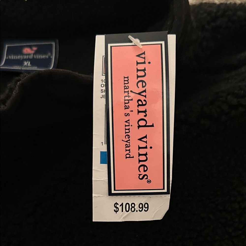 Vineyard Vines Black Fleece Jacket - Picture 2 of 4